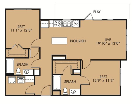 Unit 3077 3077 floor plan